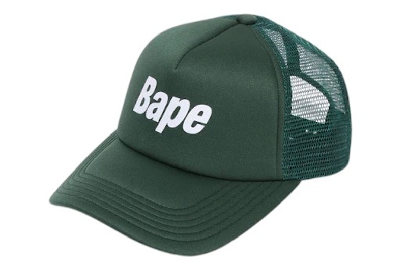 BAPE Logo Mesh Cap Groen