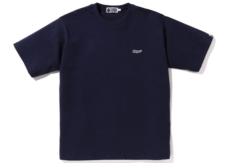 BAPE Logo One Point Relaxed Fit Tee Blauw