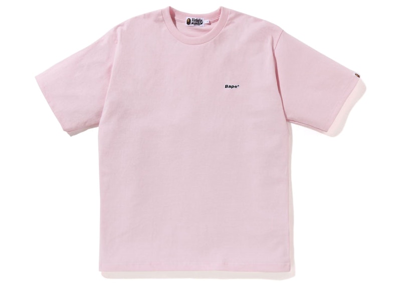 BAPE Logo One Point Relaxed Fit Tee Roze