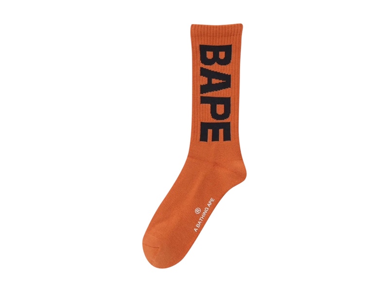 BAPE Logo Socks Oranje