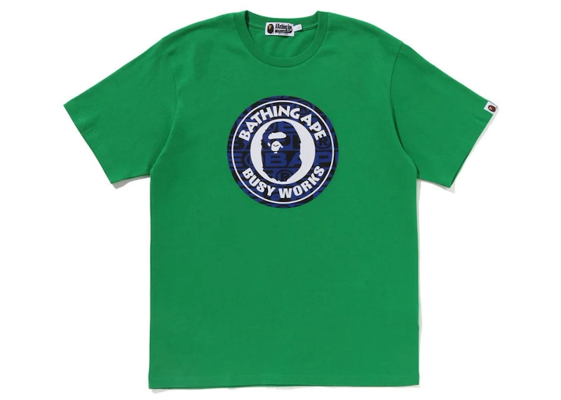 BAPE Lux Sport Pattern Busy Works Tee Groen