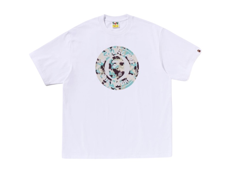 BAPE Map Camo Busy Works Relaxed Fit Tee Wit