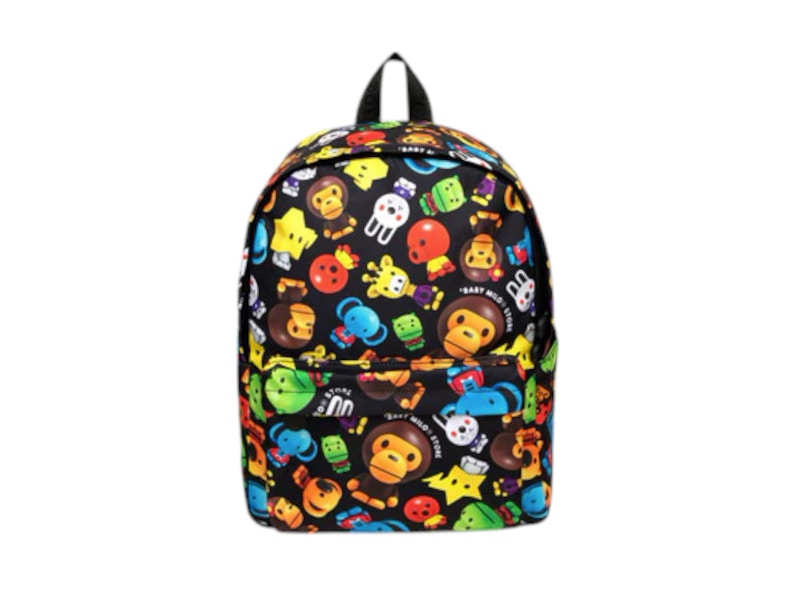 BAPE Milo 3D All Print Pattern Medium Backpack Zwart
