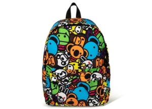 BAPE Milo All Safari Medium Backpack Multi Multicolor
