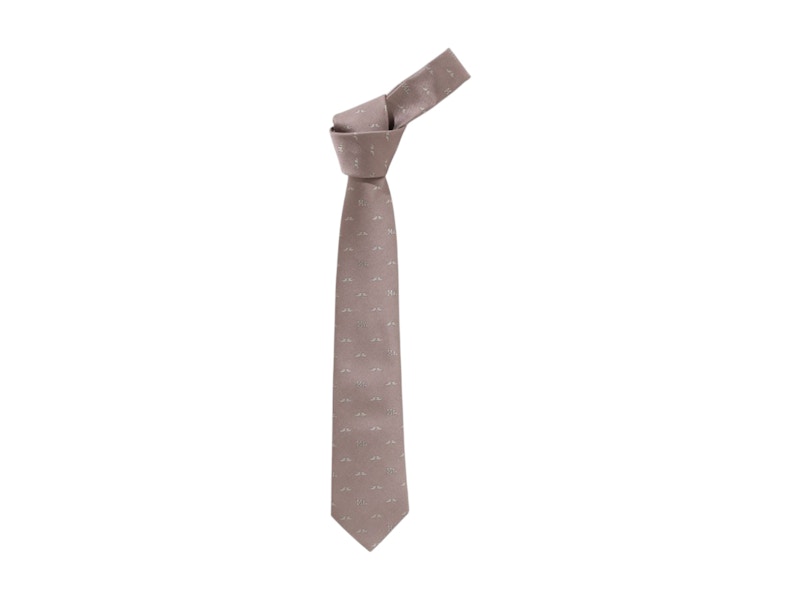 BAPE Mr Bathing Ape Pattern Tie Beige