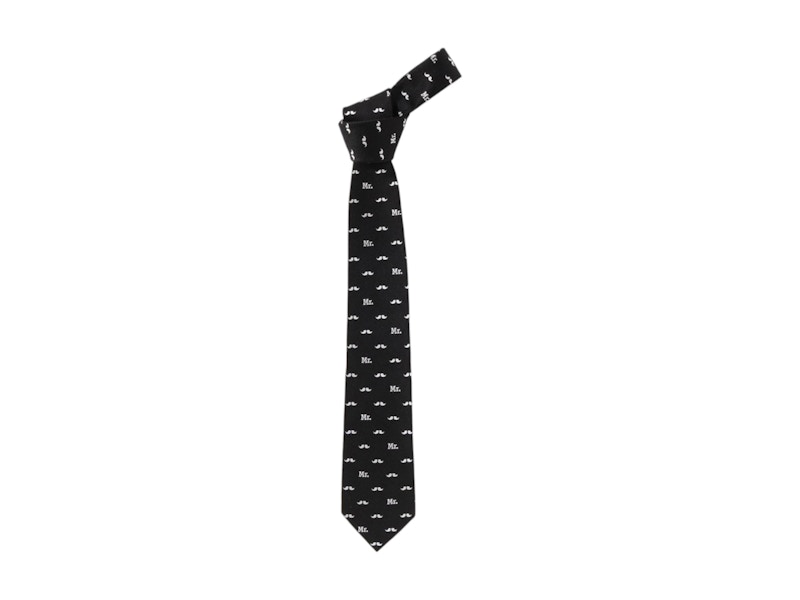 BAPE Mr Bathing Ape Pattern Tie Zwart