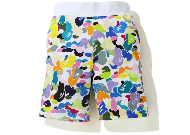 BAPE Multi Camo Sweat Shorts Multi Multicolor
