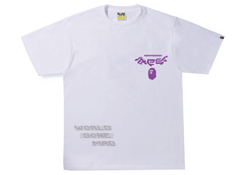 BAPE Multi Logo 1 Tee Wit