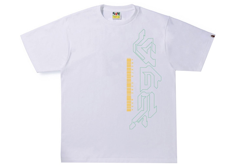 BAPE Multi Logo 2 Tee Wit