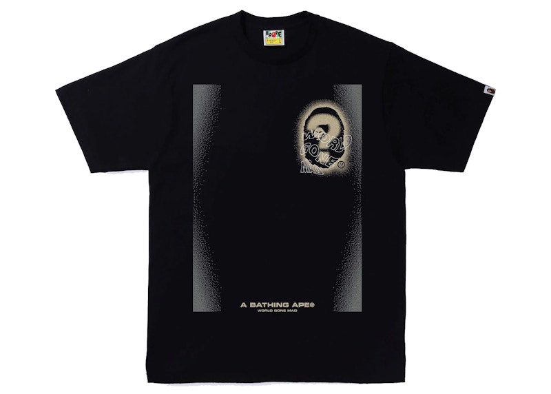 BAPE Multi Logo 3 Tee Zwart