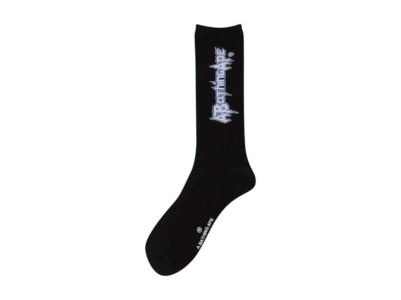 BAPE Multi Logo Long Socks Zwart