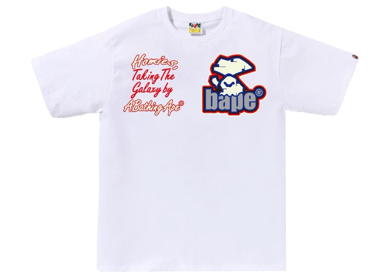 BAPE Multi Motif Tee Wit
