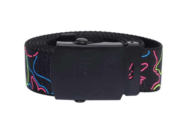 BAPE Neon Camo GI Belt Multi Multicolor