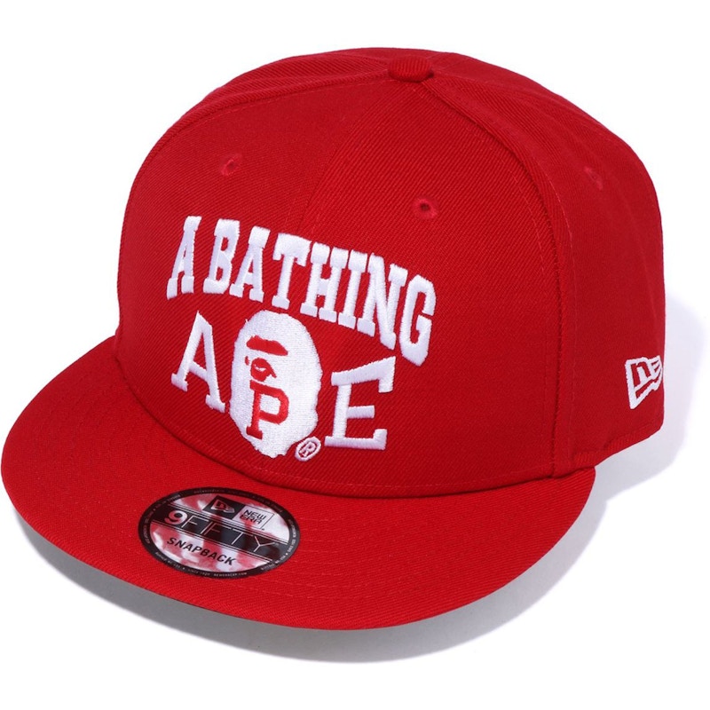 BAPE New Era Snap Back Cap Rood