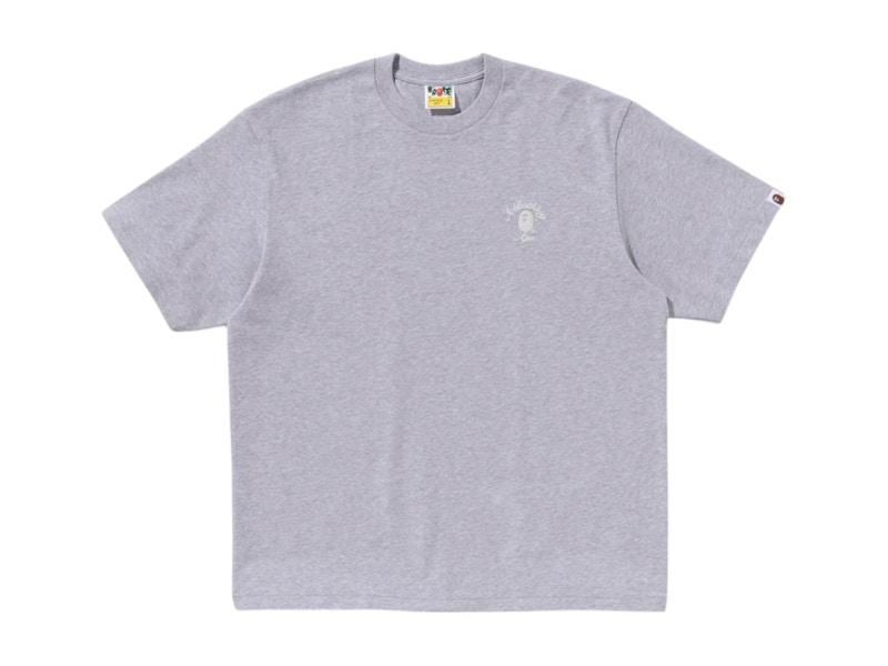BAPE One Point College Relaxed Fit Tee Grijs