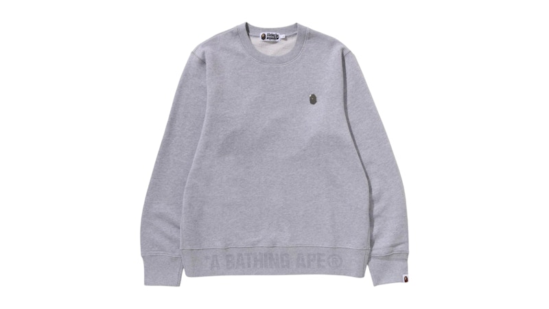 BAPE One Point Crewneck Sweatshirt Grijs
