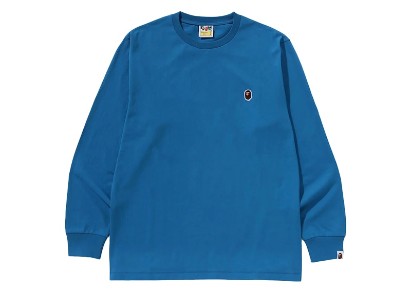 BAPE One Point L/S Tee Blauw