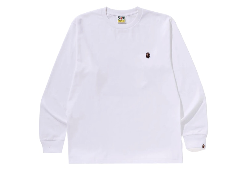 BAPE One Point L/S Tee Wit