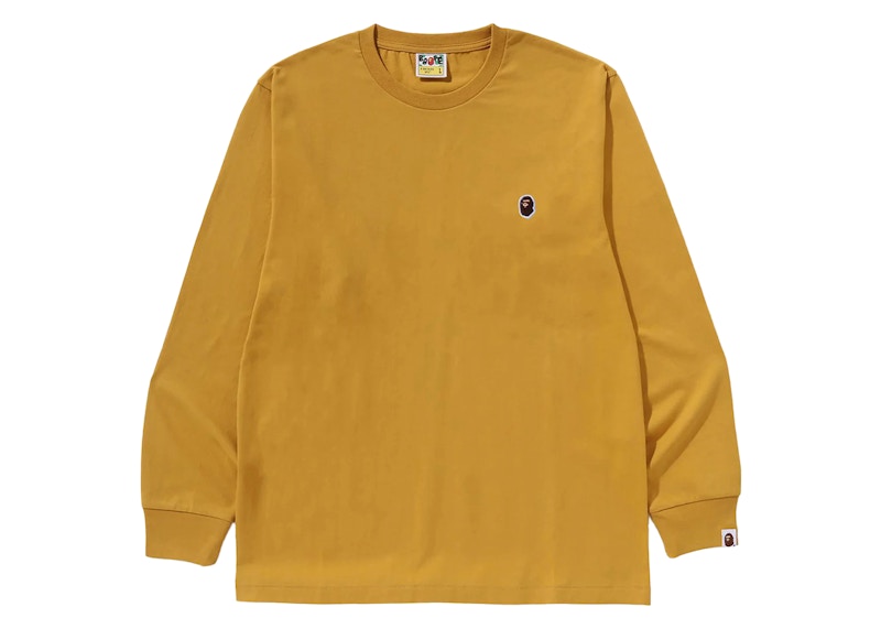 BAPE One Point L/S Tee Geel