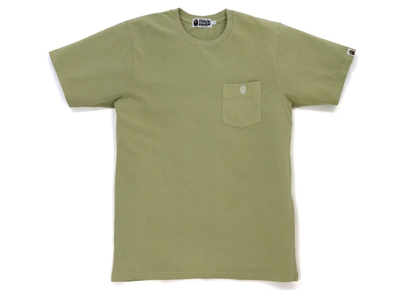 BAPE One Point Overdye Pocket Tee Beige