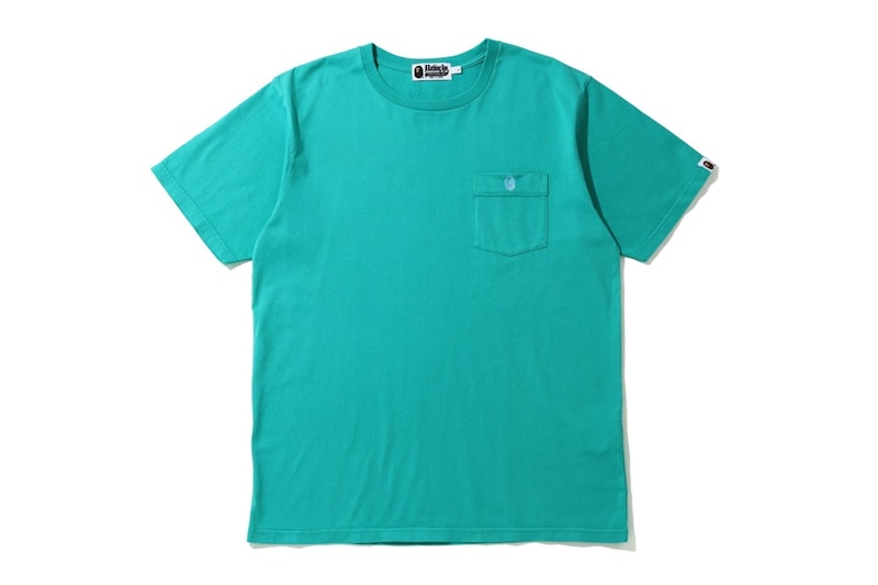 BAPE One Point Pocket Overdye Tee Sax