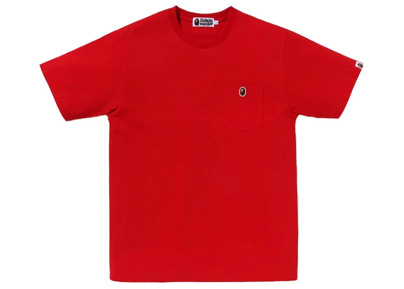 BAPE One Point Pocket Tee Rood