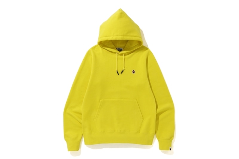 BAPE One Point Pullover Hoodie Geel