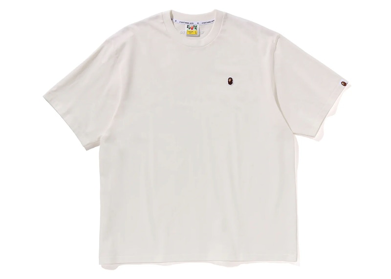 BAPE One Point Relaxed Fit Tee Ivory Wit