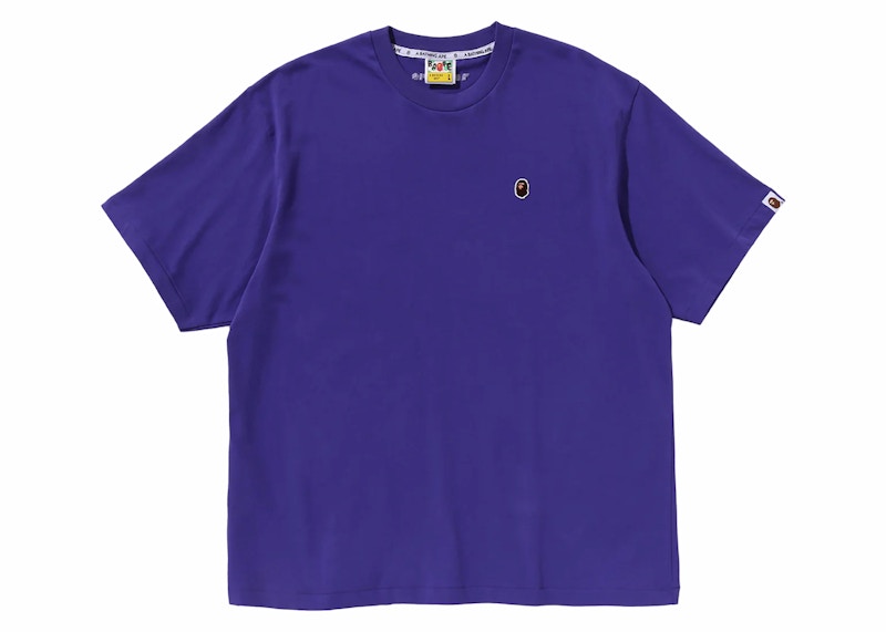 BAPE One Point Relaxed Fit Tee Paars