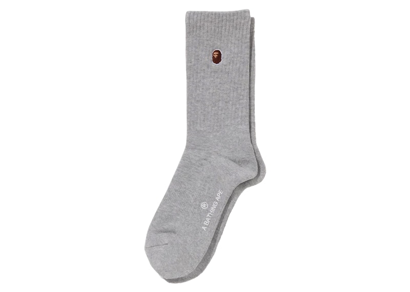 BAPE One Point Socks Grijs