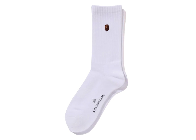 BAPE One Point Socks Wit