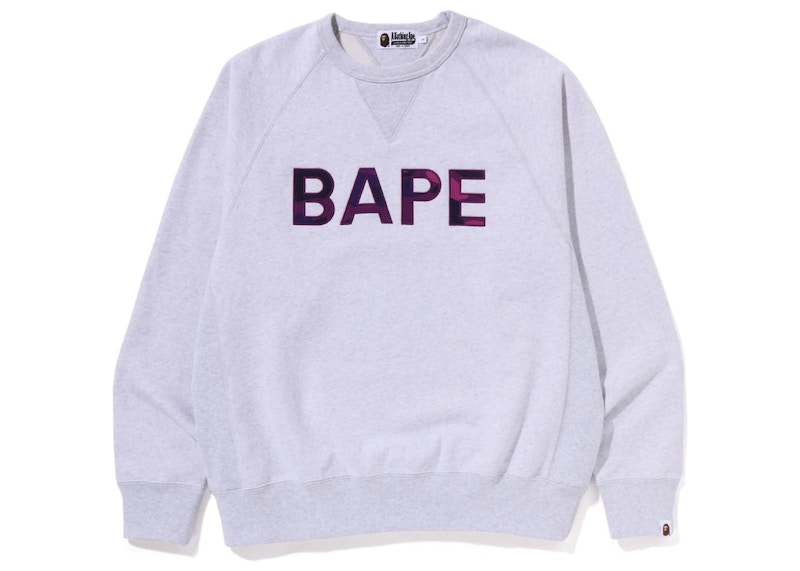 BAPE Patch Relaxed Fit Crewneck Grijs