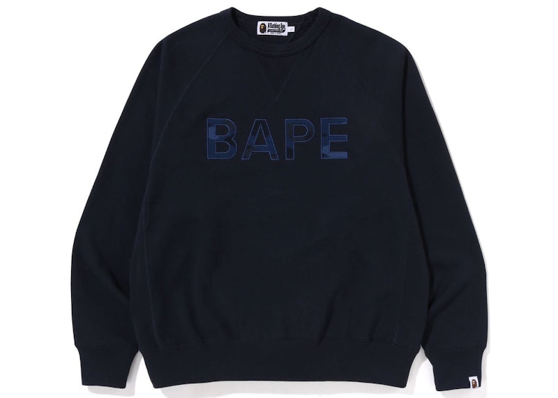 BAPE Patch Relaxed Fit Crewneck Blauw