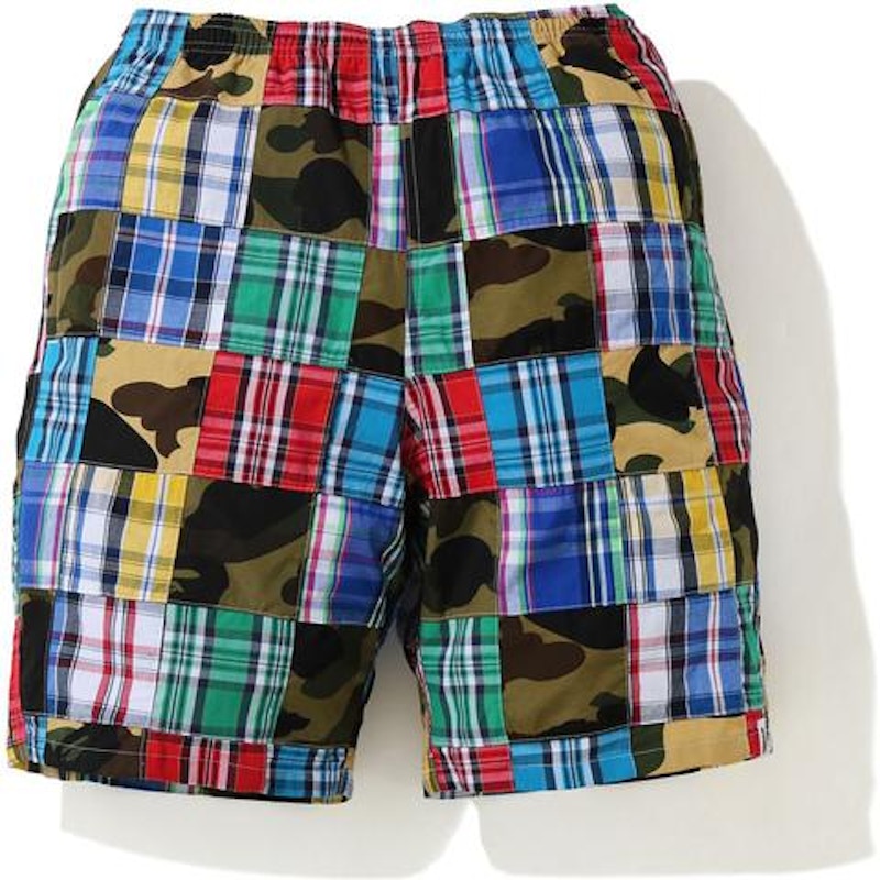 BAPE Patchwork Shorts Multi Multicolor