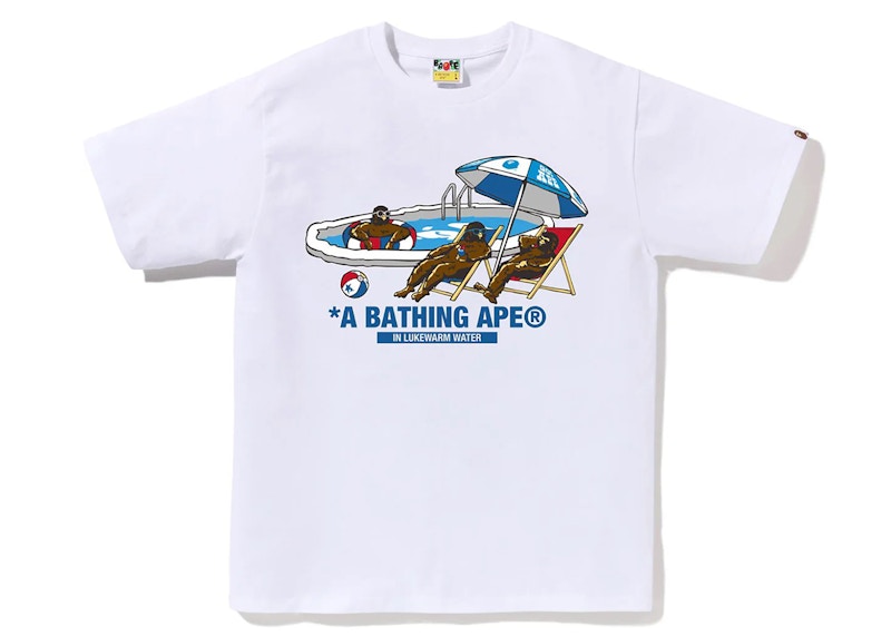 BAPE Poolside Tee Wit
