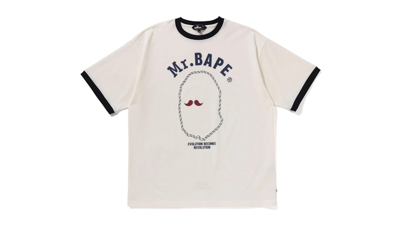 BAPE Print III Tee Ivory Wit