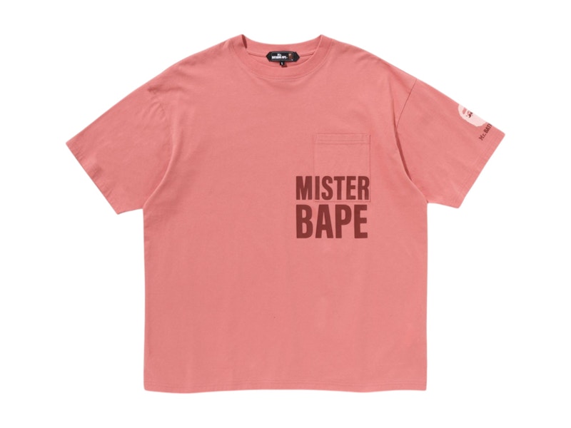 BAPE Print Pocket Tee Roze
