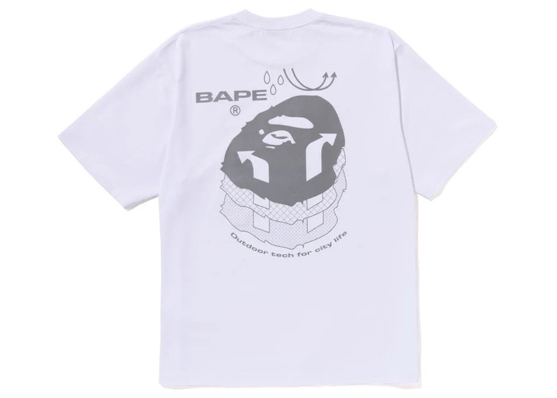 BAPE Reflective Print Tee Wit