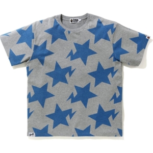 BAPE Relaxed STA Pattern Tee Grijs