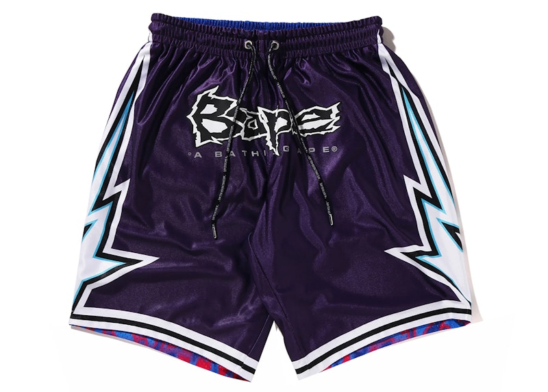 BAPE Reversible Basketball Shorts Paars