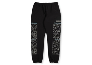 BAPE Rip Stop Track Pants Zwart