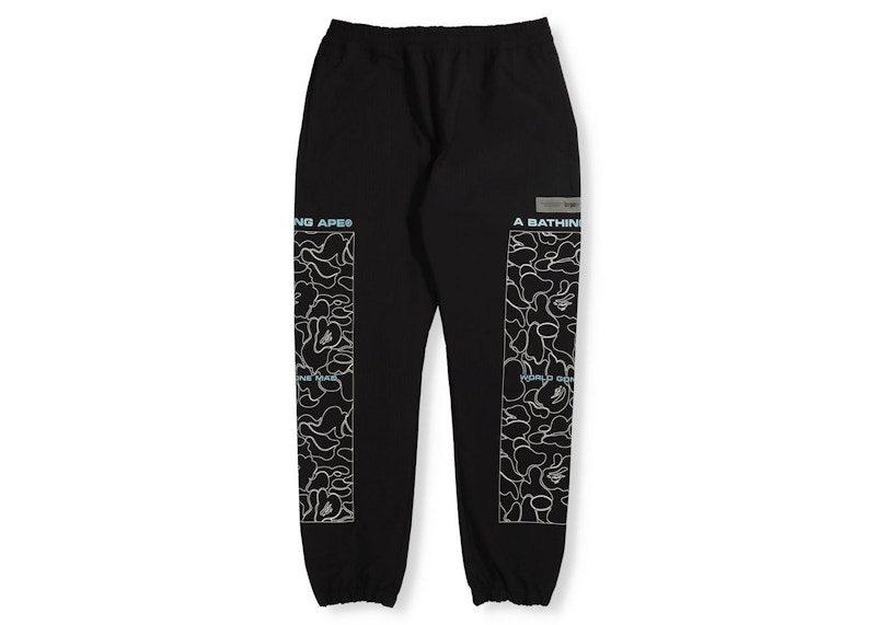 BAPE Rip Stop Track Pants Zwart