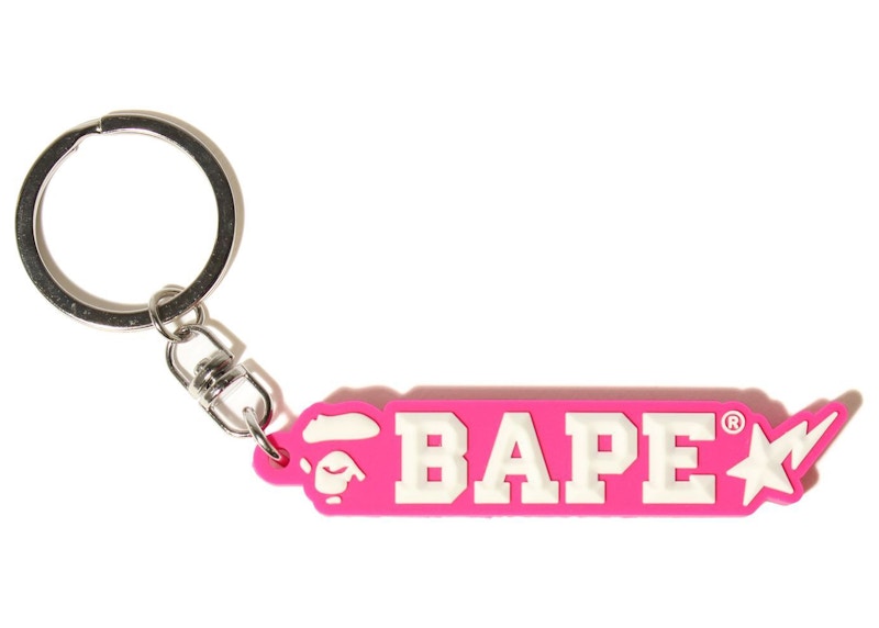 BAPE Rubber Keychain Roze