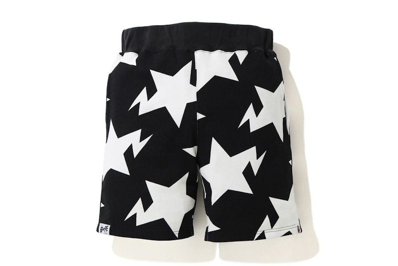 BAPE STA Pattern Sweat Shorts Zwart