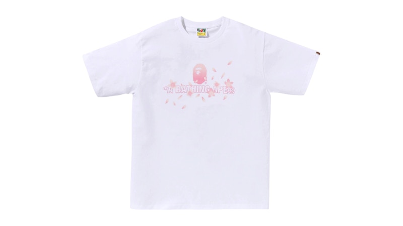 BAPE Sakura Logo Tee Wit
