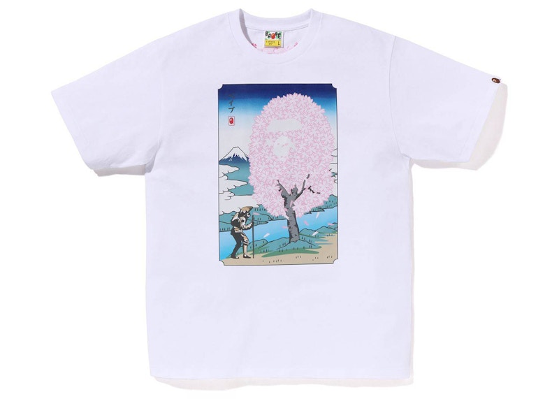 BAPE Sakura Tee Wit