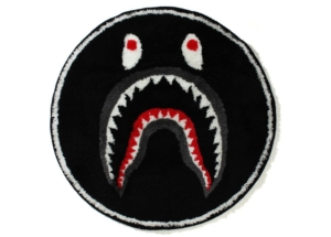 BAPE Shark Rug Mat Zwart