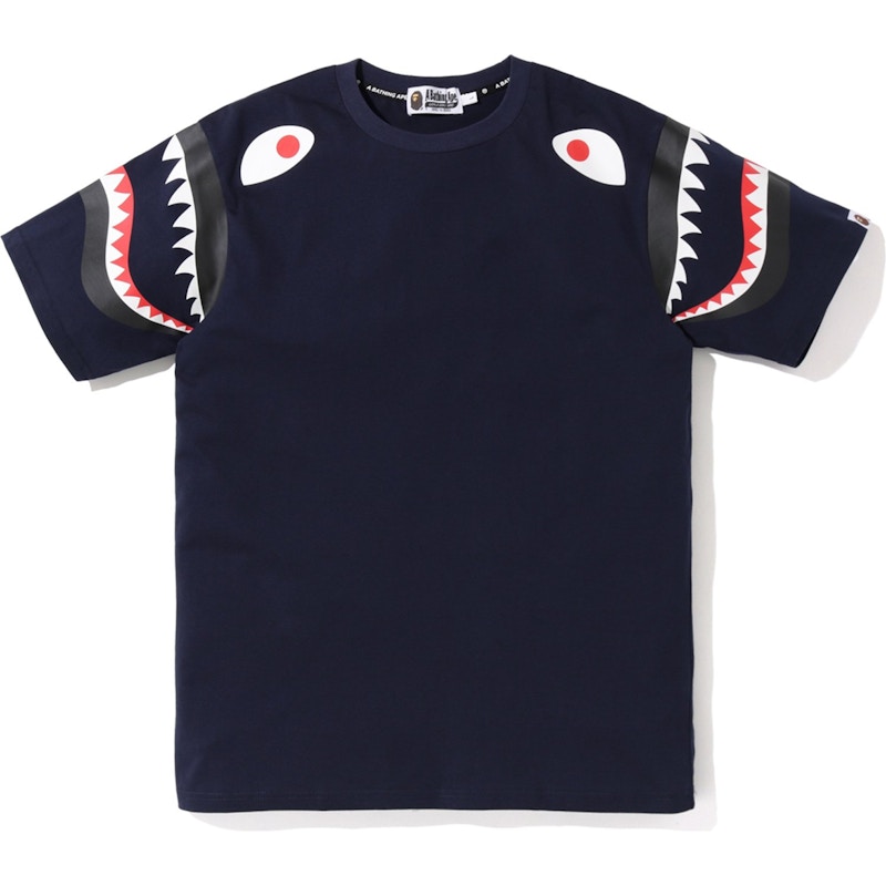 BAPE Shark Shoulder Tee Blauw