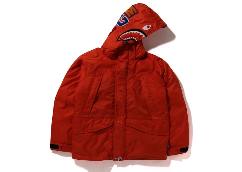BAPE Shark Snowboard Down Jacket Oranje