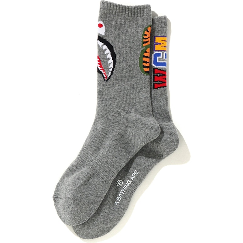 BAPE Shark Socks Grijs
